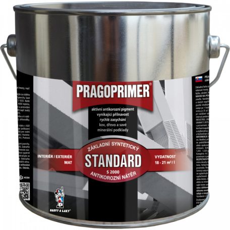 PRAGOPRIMER S2000 STANDARD korróziógátló alapozó szürke 2,5 liter
