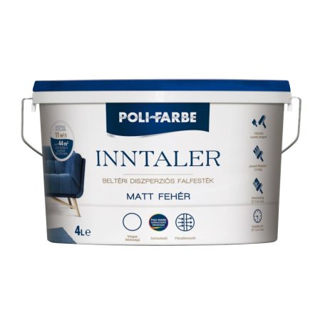 Poli-Farbe Inntaler fehér beltéri falfesték 4 liter