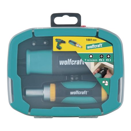 Wolfcraft Fiókcsavarozó készlet dobozban