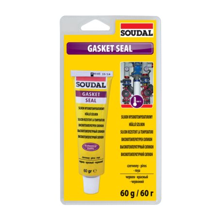 Soudal Gasket Seal hőálló szilikon, piros 60 gr