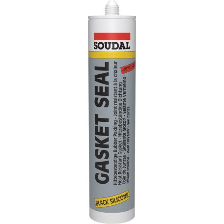 SOUDAL Gasket Seal - hőálló olajálló rugalmas szilikon fekete 310 ml