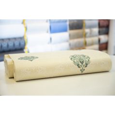 Zöld mintás, textúrált vinyl tapéta_ 1364-27