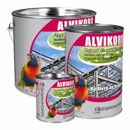 Alvikorr alapozó és zománc egyben RAL1018 sárga 1liter