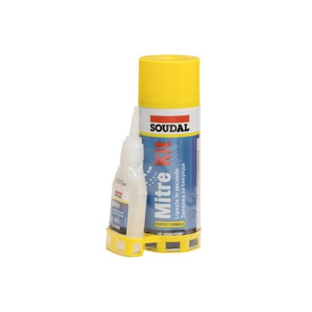 Soudal Mitre Kit 2k pillanatragasztó A+B 400 ml aktivátor+100 g ragasztó