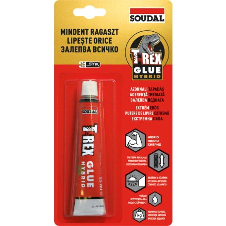SOUDAL T-Rex Hybrid extra erős SMX polimer szerelőragasztó 25 ml