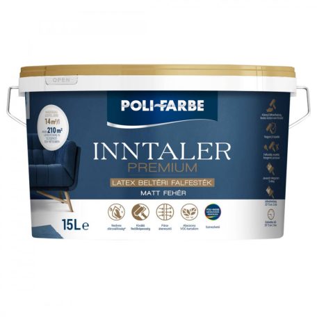 Poli-Farbe Inntaler Premium Latex beltéri falfesték 15 liter