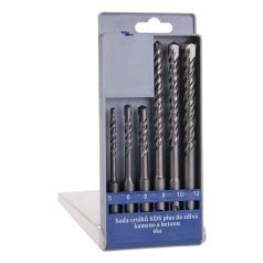 SDS Kőzetfúró készlet 6 db-os átmérő 5 mm-12 mm