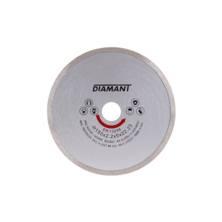 Gyémánt vágótárcsa, folytonos átmérő 150 mm