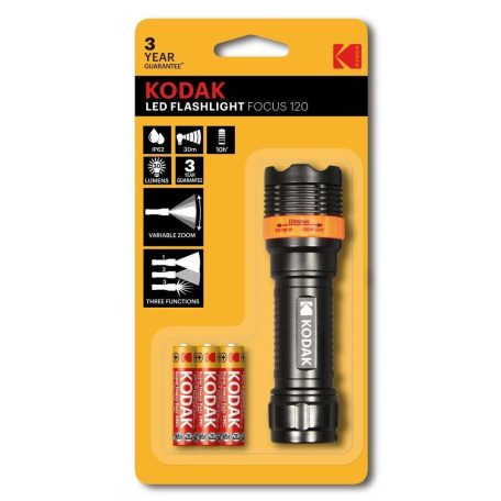 Kodak elemlámpa Focus 120 LED (+3xAAA)