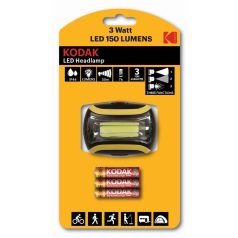 Kodak fejlámpa 3W LED (+3AAA) 70 lumen