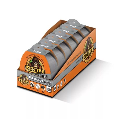 GORILLA TAPE SILVER ezüst 32m x 48mm extra erős ragasztószalag
