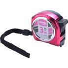 Extol Lady mérőszalag, gumírozott, 1 stoppos; rózsaszín, 3mx16mm