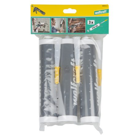 Wolfcraft üres tubusok saját készítésű fugamasszához 3db (310 ml)