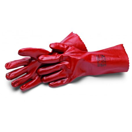 Labstar XXL/11" Ipari kesztyű PVC-ből, kötött pánt, extra hosszú CAT2 - 3121 