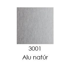   Profilplast szögletes alu csempeélvédő - 10 mm, alu natúr 3 m