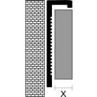Profilplast szögletes alu csempeélvédő - 10 mm, alu natúr 3 m