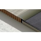 Profilplast alumínium öntapadós burkolatváltó lencse eloxált matt pezsgő 32mm x 0,9m
