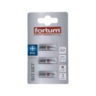 Fortum behajtóhegy PH 2x25 mm, 3 db, S2 acél