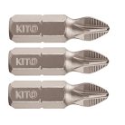 Fortum behajtóhegy PH 2x25 mm, 3 db, S2 acél ACR