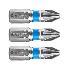 Fortum behajtóhegy PZ 2x25 mm, 3 db, S2 acél