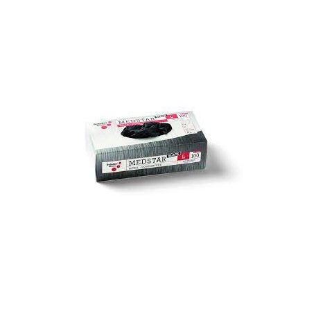 Medstar Black XL/10" egyszer használatos nitril kesztyű, púdermentes, élelmiszerekhez 100 db/csomag