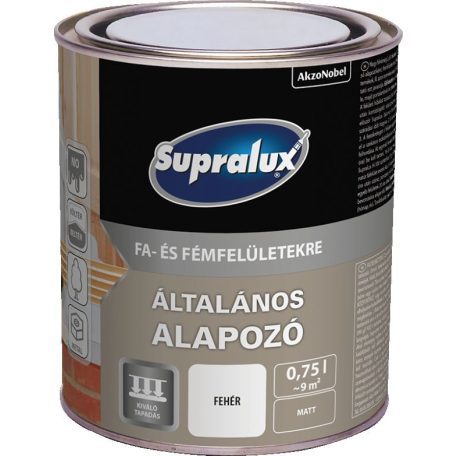 Supralux általános alapozó fehér 0,75 liter