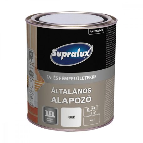 Supralux általános alapozó fehér 2,5 liter