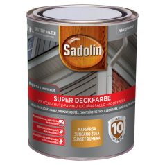   Sadolin Super Deckfarbe fedő hatású, faerezetet megtartó fafesték napsárga 0,75 liter