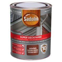   Sadolin Super Deckfarbe fedő hatású, faerezetet megtartó fafesték svédvörös 0,75 liter