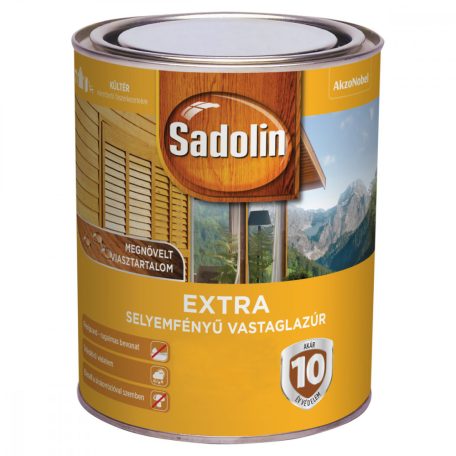 Sadolin Extra selyemfényű vastaglazúr 
rusztikustölgy 0,75 liter