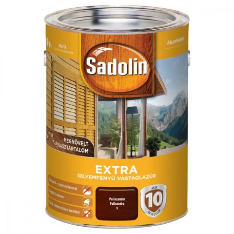 Sadolin Extra selyemfényű vastaglazúr paliszander 5 liter