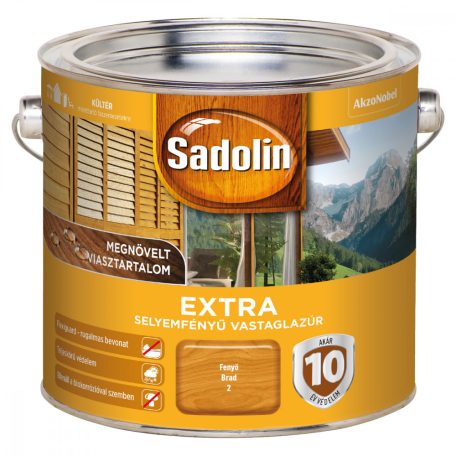 Sadolin Extra selyemfényű vastaglazúr fenyő 2,5 liter
