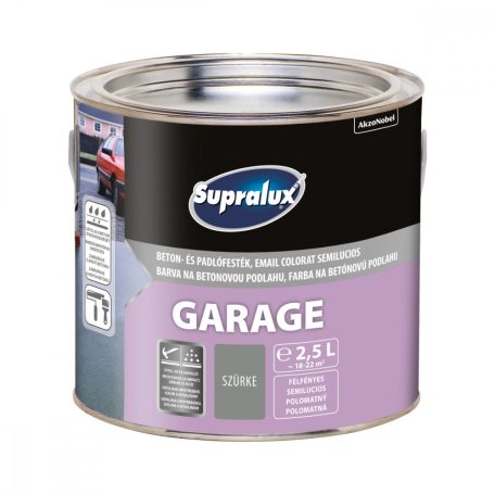 Supralux Garage beton- és padlófesték szürke 2,5 liter