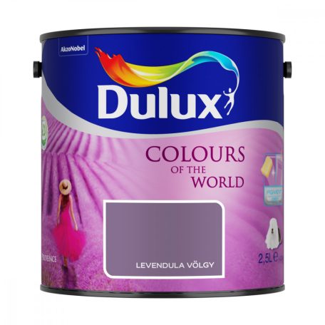 Dulux A Nagyvilág színei beltéri falfesték Levendula völgy 2,5 liter