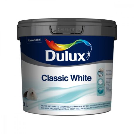 Dulux Classic White fehér fal- és mennyezetfesték  3 liter