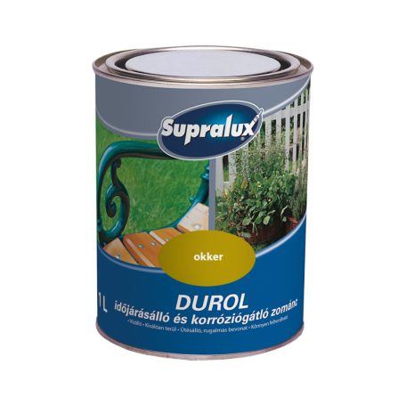 Supralux DUROL időjárásálló és korróziógátló zománcfesték okker 1 liter