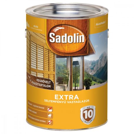 Sadolin Extra selyemfényű vastaglazúr rusztikustölgy 5 liter