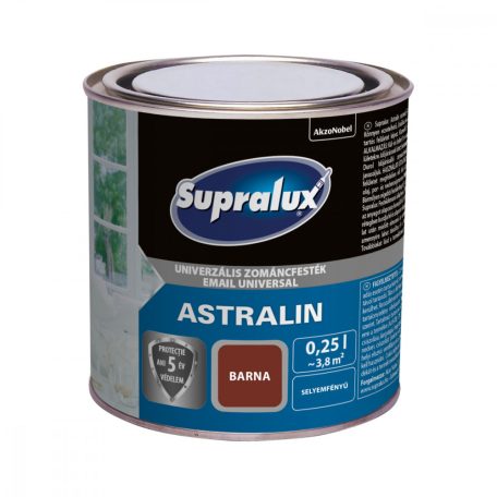 Supralux ASTRALIN univerzális selyemfényű zománcfesték barna 0,25 liter