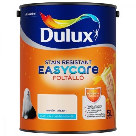 Dulux EasyCare foltálló, mosható beltéri falfesték 5 liter Mester vászon