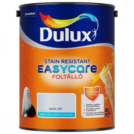 Dulux EasyCare foltálló, mosható beltéri falfesték 5 liter Ezüst vért