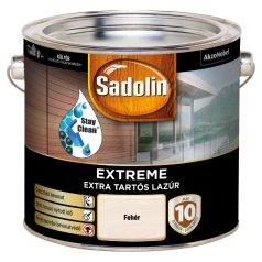   Sadolin Extreme kültéri vízbázisú, gyorsan száradó, extra tartós selyemfényű lazúr fehér 2,5 liter