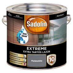   Sadolin Extreme kültéri vízbázisú, gyorsan száradó, extra tartós selyemfényű lazúr platánszürke 2,5 liter