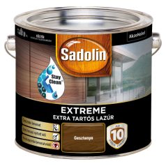   Sadolin Extreme kültéri vízbázisú, gyorsan száradó, extra tartós selyemfényű lazúr gesztenye 2,5 liter
