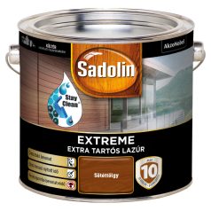   Sadolin Extreme kültéri vízbázisú, gyorsan száradó, extra tartós selyemfényű lazúr sötéttölgy 2,5 liter