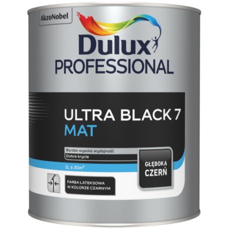 Dulux Professional Ultra Black fekete beltéri falfesték 1 liter