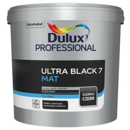 Dulux Professional Ultra Black fekete beltéri falfesték 5 liter