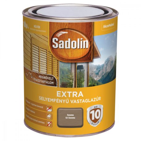 Sadolin Extra selyemfényű vastaglazúr sonoma 0,75 liter