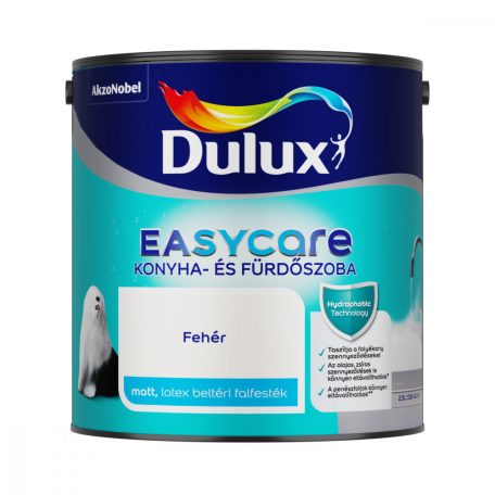 Dulux EasyCare Konyha és fürdőszobafesték fehér 2,5 liter