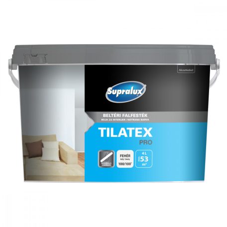 Supralux Tilatex Pro beltéri falfesték fehér 4 liter