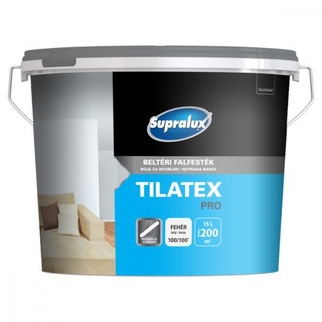 Supralux Tilatex Pro beltéri falfesték fehér 15 liter